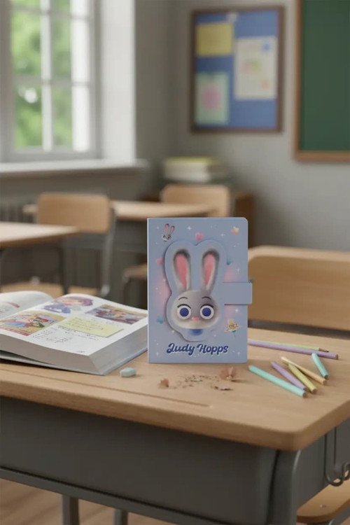Zootropolis Lisanslı A5 3D Figürlü Manyetik Defter