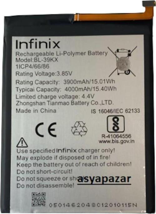 Infinix Hot 7/ Hot Pro Pil Batarya Bl-39Kx Hot7 Pil Batarya