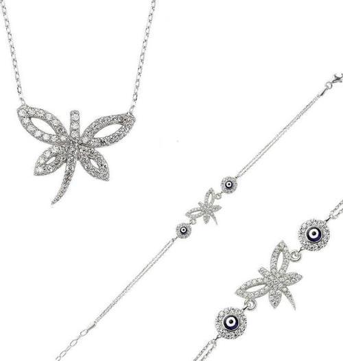 925 Ayar Gümüş Yusufçuk Set