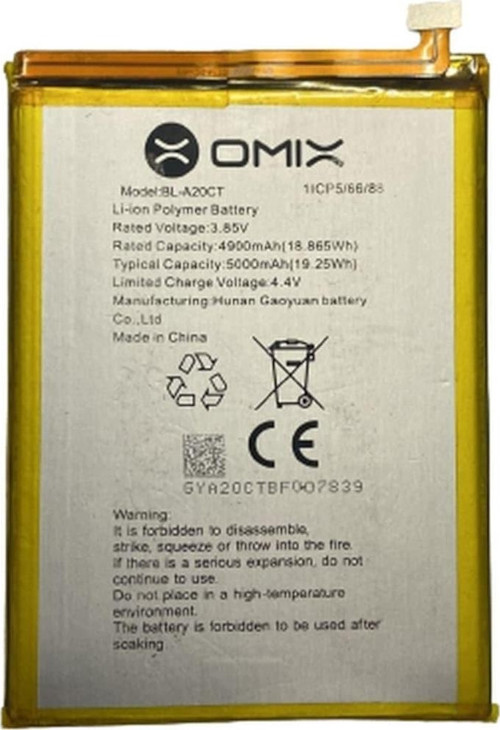 Omix X400 Pil Batarya 5000 Mah Bl-a20ct