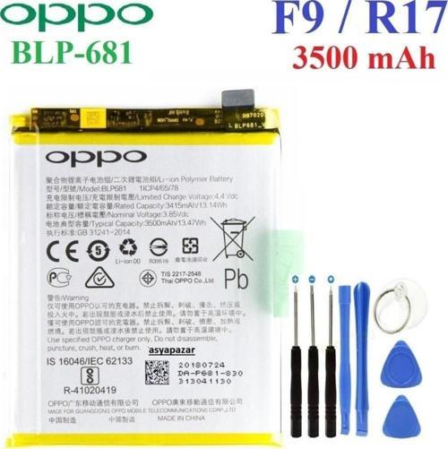 Oppo F9 / R17 Pil Batarya Blp681 + Tamir Seti