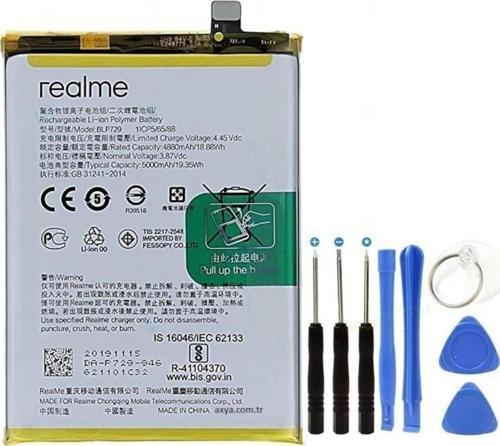 Realme C21 Pil Batarya BLP729 + Tamir Seti