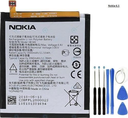 Nokia 6.1 Batarya Pil Ta1054-2018 He345 + Tamir Seti