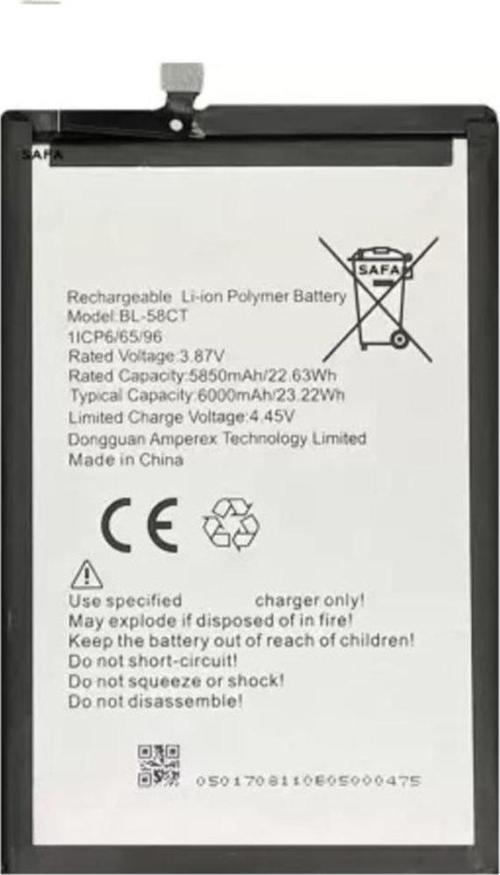 Tecno Spark 7 Pil Batarya BL-58BT