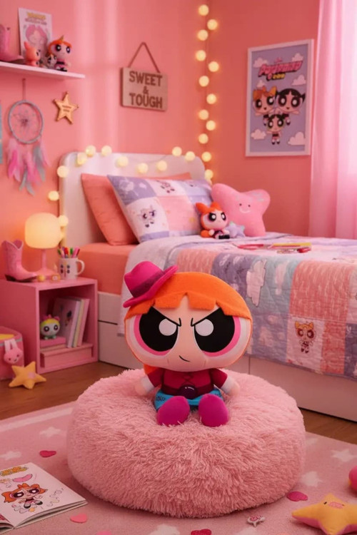 Lisanslı Blossom Kovboy Temalı Peluş Oyuncak – Oturan 30 Cm