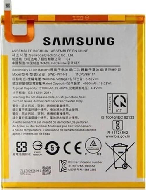 Samsung Galaxy Tab A8 T290-T295-T297 Pil Batarya Swd-Wt-N8