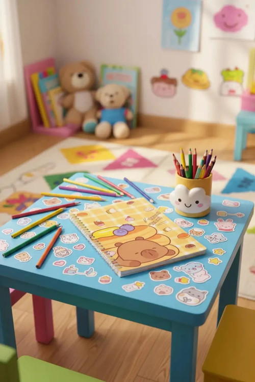 Lisanslı Pişirme Serisi A5 Telli Not Defteri Kapibara Souffle 20.4 Cm