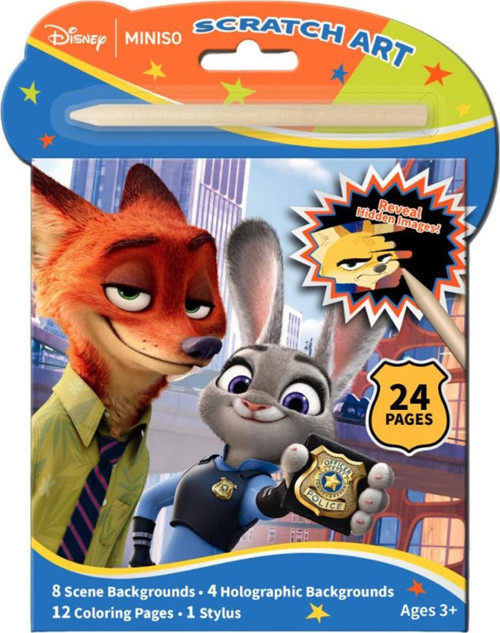 Lisanslı Zootropolis Koleksiyonu Kazıma Boyama Seti