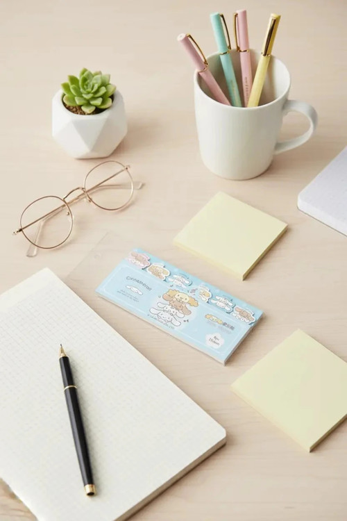 Sanrio Lisanslı Cinnamoroll Yapışkanlı Not Kağıdı Seti – 3 Farklı Model