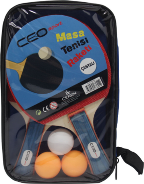 Bubu Ceo Sport Masa Tenisi Seti 2 Raket+3 Top Ceo-SP0006