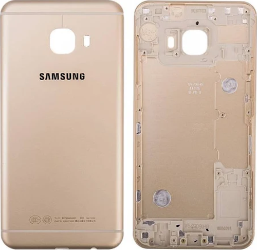 Samsung Galaxy C5 Arka Kapak Pil Kapak Kasa-Gold