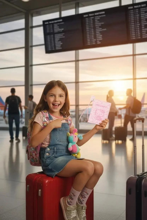 Lisanslı Hello Kitty Pasaport Kartlık Pembe – Leopar Desenli 14 Cm