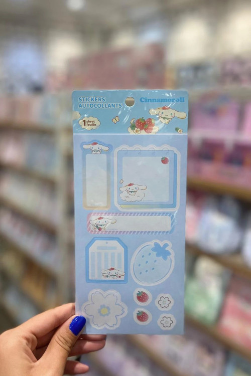 Sanrio Lisanslı Çilek Koleksiyonu Yapışkanlı Not Kağıdı Seti