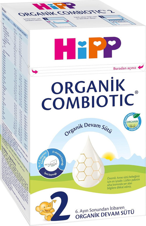 2 Organik Combiotic Devam Sütü 600 gr