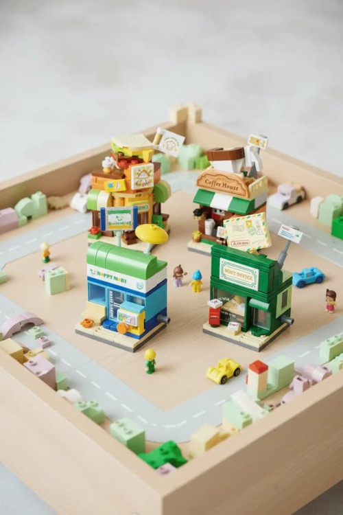Lisanslı Mini Şehir Oyun Bloğu Model A – Kompakt 8,6 Cm