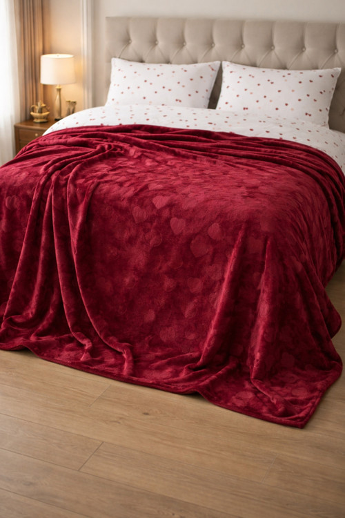 Amore Battaniye 166*226 Cm Tek Kişilik Rouge