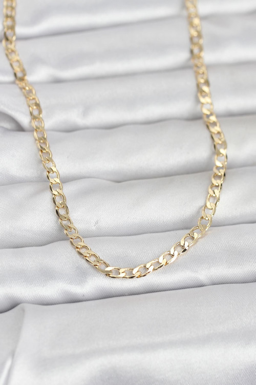 CM 14K Gold Renk Zincir Model 60 cm Kadın Kolye TJ-BKO10969