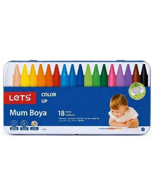 18 Renk Mum Boya
