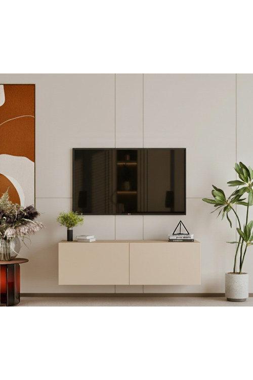 Hitit Kumtaşı Bej Tv Ünitesi 120 Cm (100% Mdf)