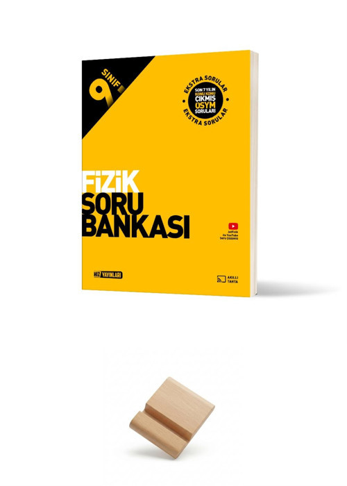Hız 9. Sınıf Maarif Fizik Soru Bankası ve Telefon Standı