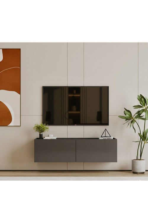Hitit Gri Tv Ünitesi 120 Cm (100% Mdf)