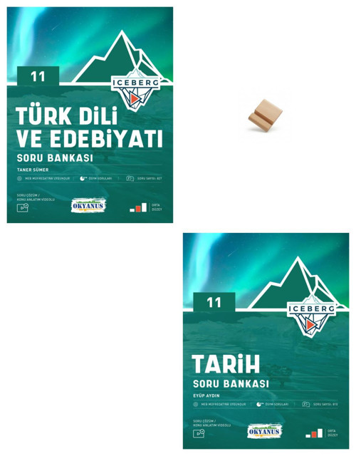 Okyanus 11. Sınıf Iceberg Edebiyat ve Tarih Soru Bankası + Telefon Standı
