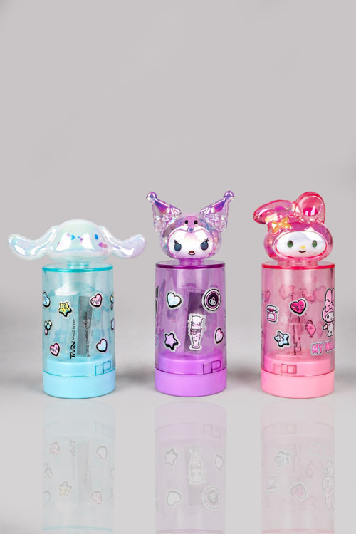 x Dekomus Lisanslı Kuromi ve My Melody Best Friends 3D Figürlü Kalemtraş Seti