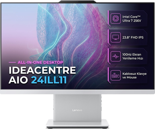 Ideacentre 24ILL11 Intel Core Ultra 7 256V 16GB 1TB SSD 23.8" Fdos All In One F0JY001ATR 001