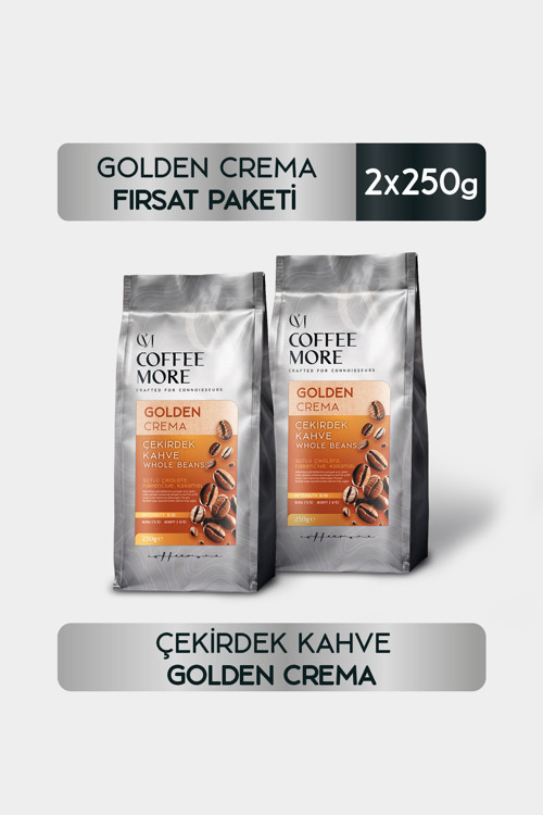 Coffee More Golden Crema Çekirdek Kahve 250 gr x 2 adet