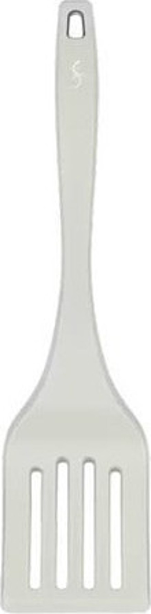 - Platin Silikon Delikli Spatula 32,5 cm Açık Gri - Yanmaz, Yapışmaz, Bükülmez, Çizmez, Tat ve Koku Bırakmaz - 240003