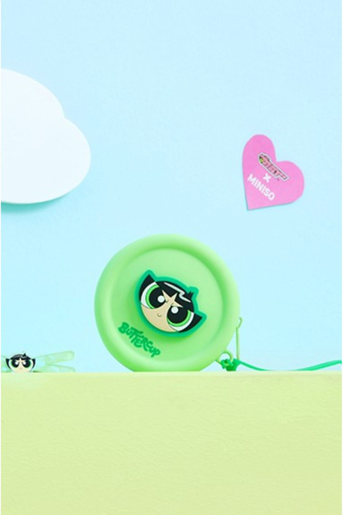 Powerpuff Girls Lisanslı Buttercup Bozuk Para Çantası – Esnek Silikon 10 Cm