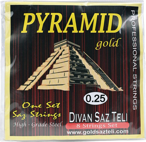 Gold 0.25 Divan Saz Teli (8 Tel)