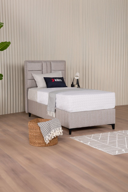 Bamboo Sleepy Sandıklı Baza Başlık Seti Bej (Yatak Dahil Değildir)