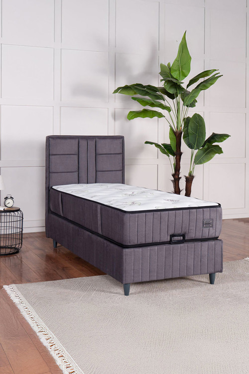 Premium Bamboo Sleepy Ortopedik Paket Yaylı Yatak Antrasit (Baza Ve Başlık Dahil Değildir)