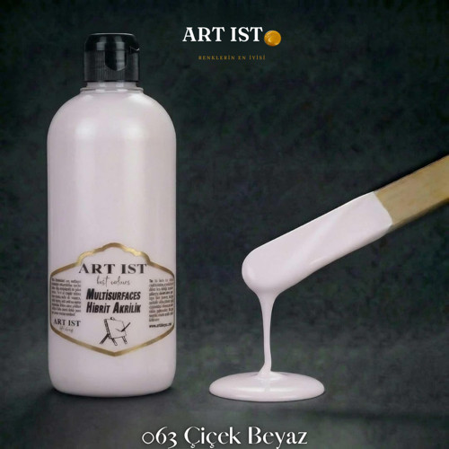 Multisurfaces 500ml Su Bazlı Akrilik Boya - 063 ÇİÇEK BEYAZ