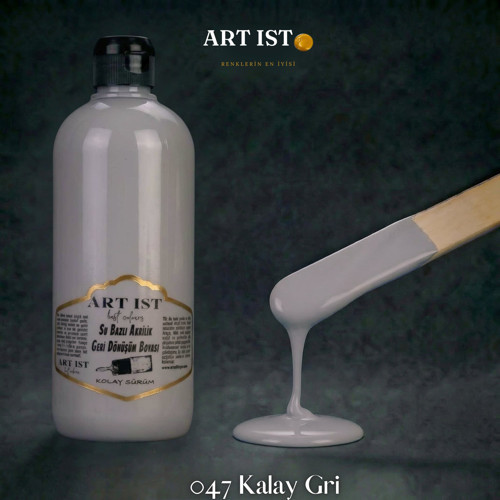 Geri Dönüşüm Boyaları 500ml - 047 KALAY GRİ