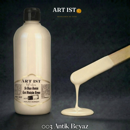 Geri Dönüşüm Boyaları 500ml - 003 ANTİK BEYAZ