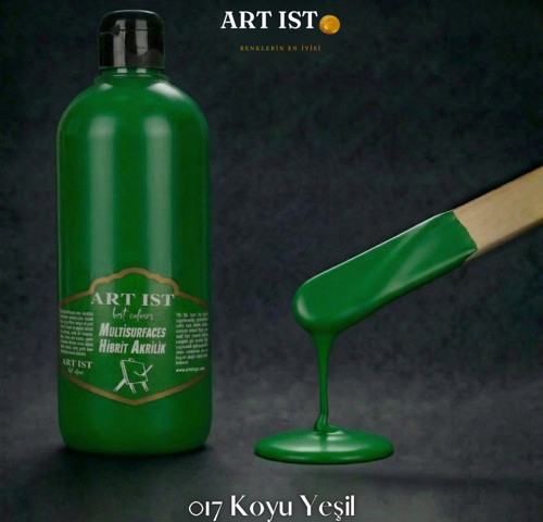 Multisurfaces 500ml Su Bazlı Akrilik Boya - 017 KOYU YEŞİL