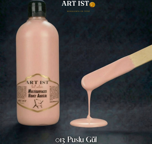 Multisurfaces 500ml Su Bazlı Akrilik Boya - 013 PUSLU GÜL