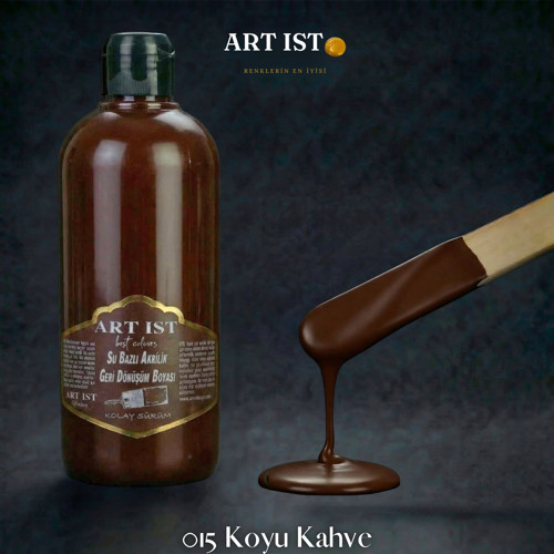 Geri Dönüşüm Boyaları 500ml - 015 KOYU KAHVE