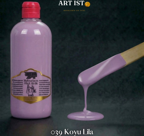Multisurfaces 500ml Su Bazlı Akrilik Boya - 039 KOYU LİLA