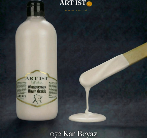 Multisurfaces 500ml Su Bazlı Akrilik Boya - 072 KAR BEYAZ