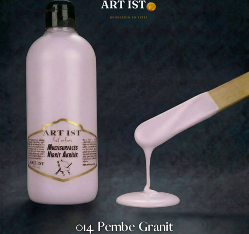 Multisurfaces 500ml Su Bazlı Akrilik Boya - 014 PEMBE GRANİT