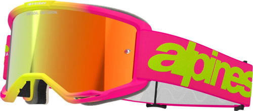 Vision 5 Wordmark Goggle Kross Gözlüğü Pembe Sarı
