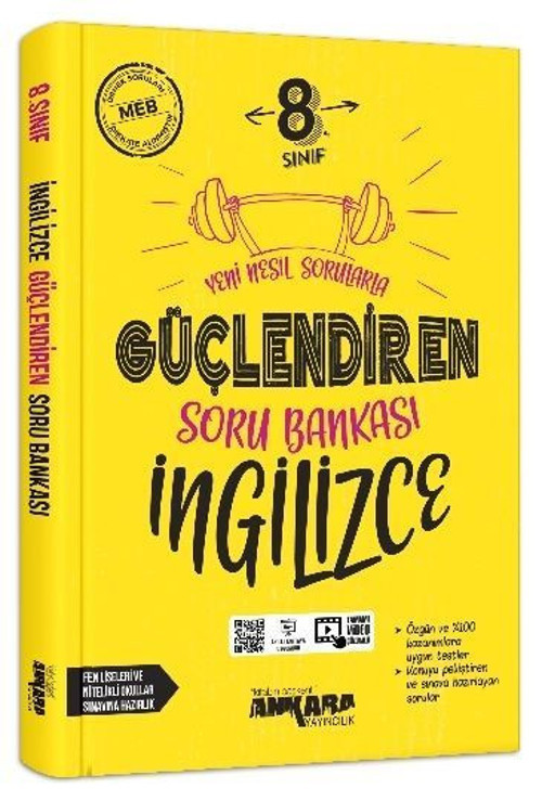 8. Sınıf Güçlendiren İngilizce Soru Bankası Ankara Yayıncılık