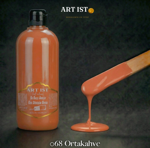 Geri Dönüşüm Boyaları 500ml - 068 ORTA KAHVE