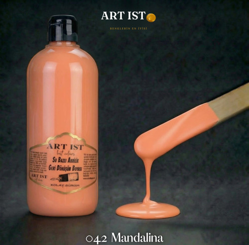 Geri Dönüşüm Boyaları 500ml - 042 MANDALİNA