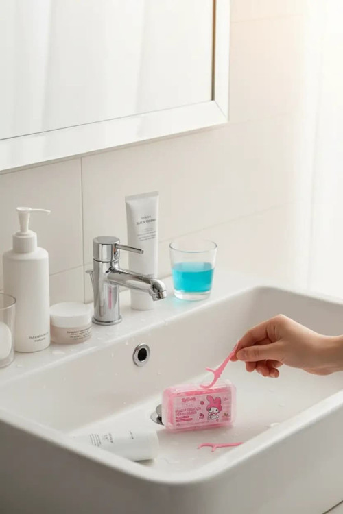 Lisanslı My Melody Nane Aromalı Diş İpi Çubuğu 20'li – İnce ve Pürüzsüz
