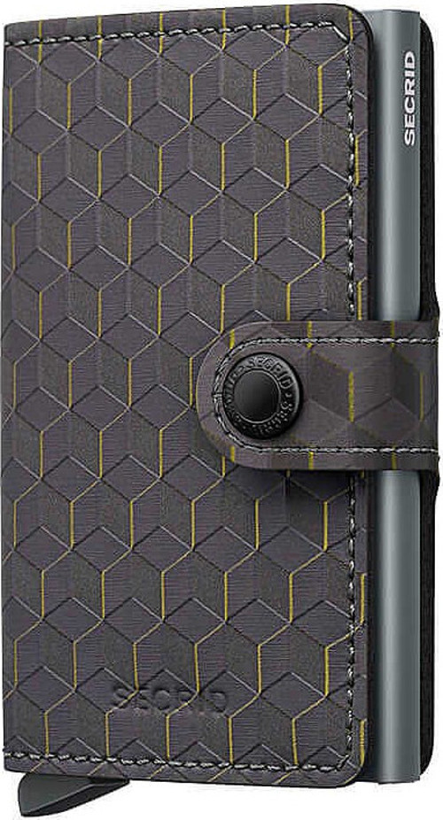 Miniwallet Optical Kartlık Cüzdan, Gri-Sarı