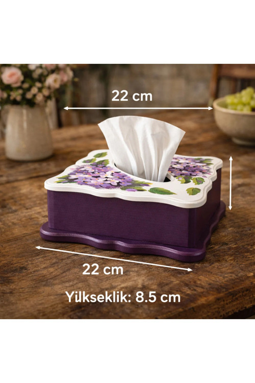 El Boyaması Ahşap Peçetelik